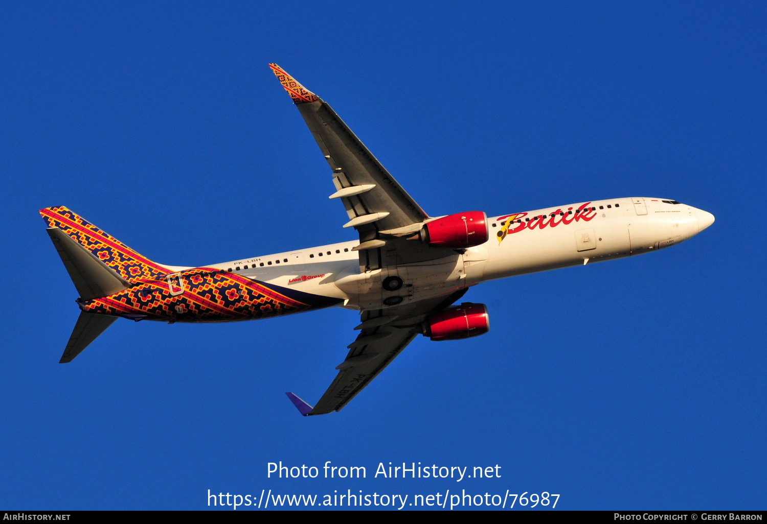 Aircraft Photo of PK-LBH | Boeing 737-9GP/ER | Batik Air | AirHistory.net #76987