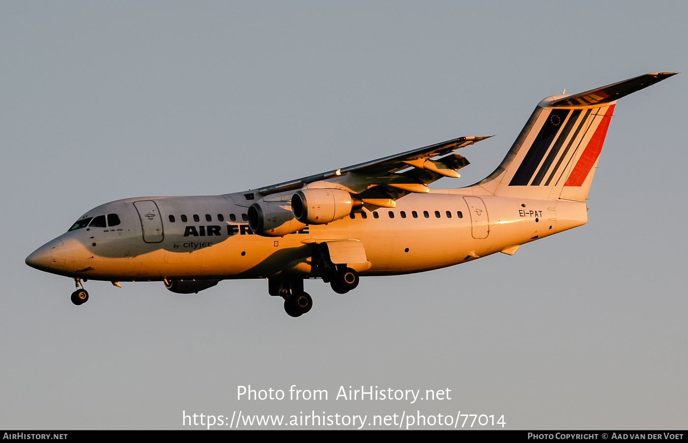 Aircraft Photo of EI-PAT | British Aerospace BAe-146-200 | Air France | AirHistory.net #77014