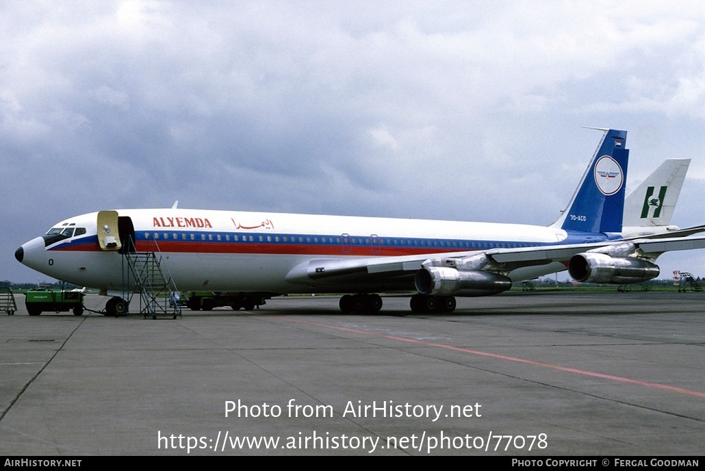 Aircraft Photo of 7O-ACO | Boeing 707-336C | Alyemda | AirHistory.net #77078