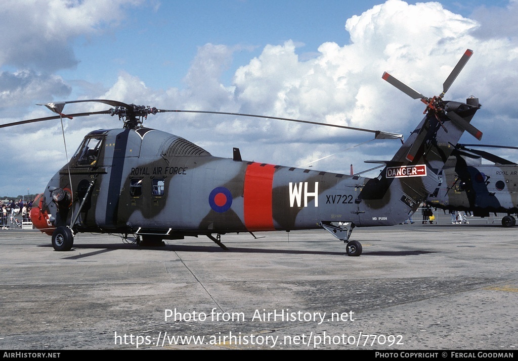 Aircraft Photo of XV722 | Westland WS-58 Wessex HC.2 | UK - Air Force | AirHistory.net #77092