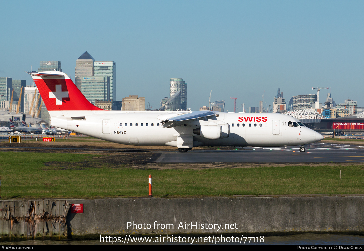 Aircraft Photo of HB-IYZ | British Aerospace Avro 146-RJ100 | Swiss International Air Lines | AirHistory.net #77118