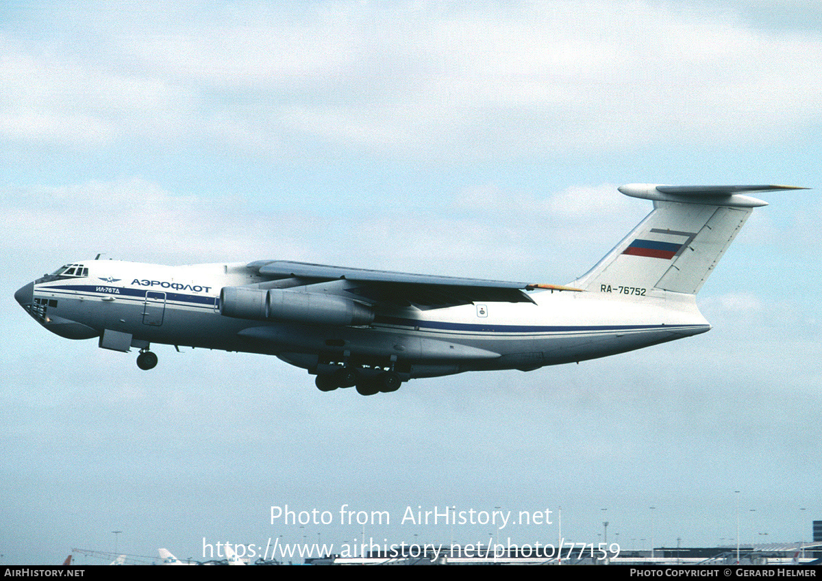 Aircraft Photo of RA-76752 | Ilyushin Il-76TD | Aeroflot | AirHistory.net #77159