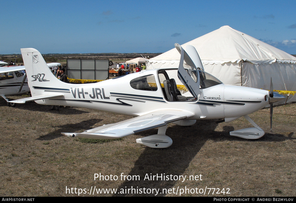 Aircraft Photo of VH-JRL | Cirrus SR-22 G1 | AirHistory.net #77242