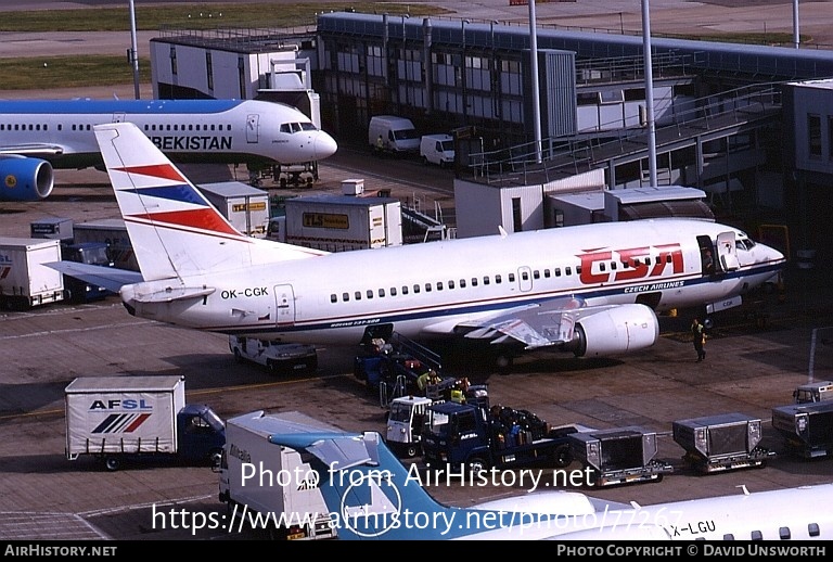 Aircraft Photo of OK-CGK | Boeing 737-55S | ČSA - Czech Airlines | AirHistory.net #77267