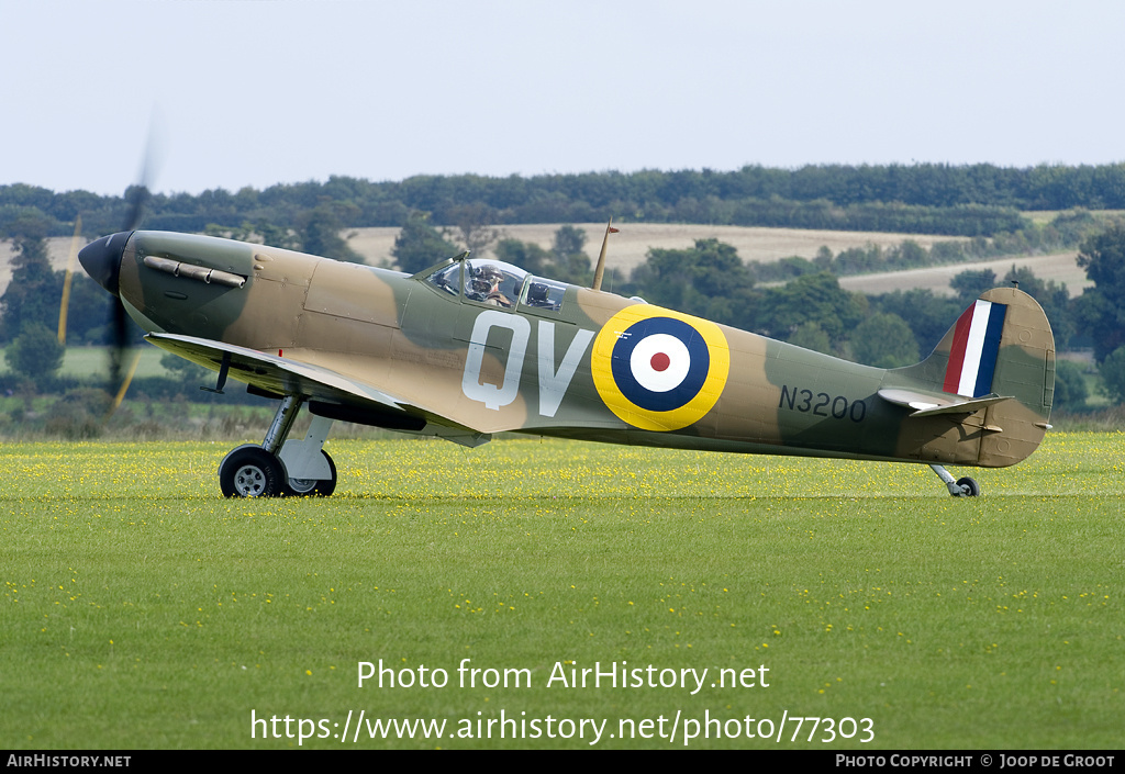 Aircraft Photo of G-CFGJ / N3200 | Supermarine 300 Spitfire Mk1A | UK - Air Force | AirHistory.net #77303