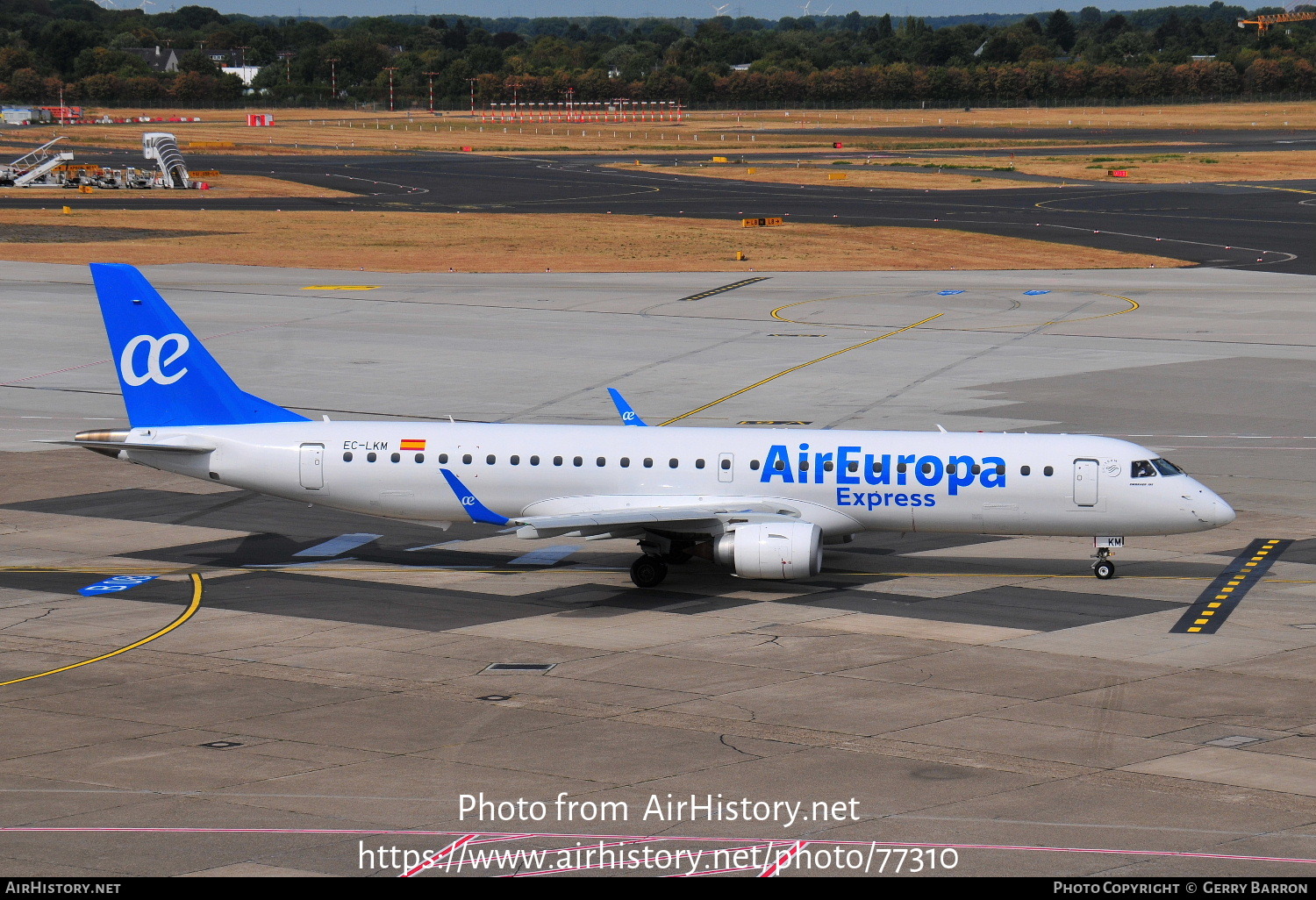 Aircraft Photo of EC-LKM | Embraer 195LR (ERJ-190-200LR) | Air Europa Express | AirHistory.net #77310