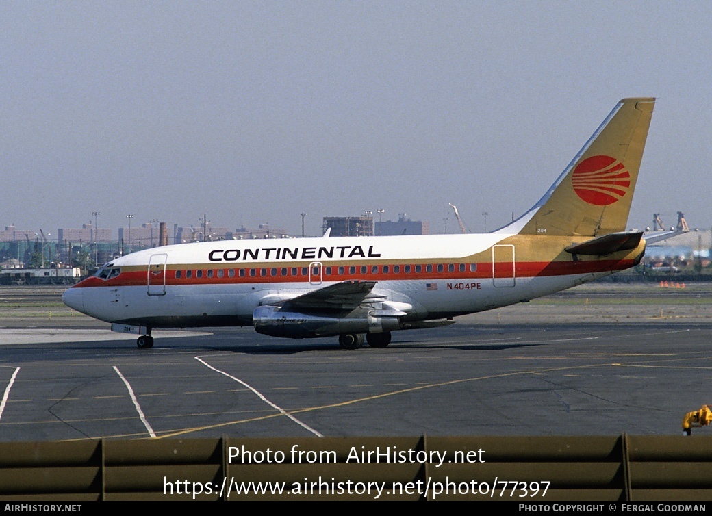 Aircraft Photo of N404PE | Boeing 737-130 | Continental Airlines | AirHistory.net #77397