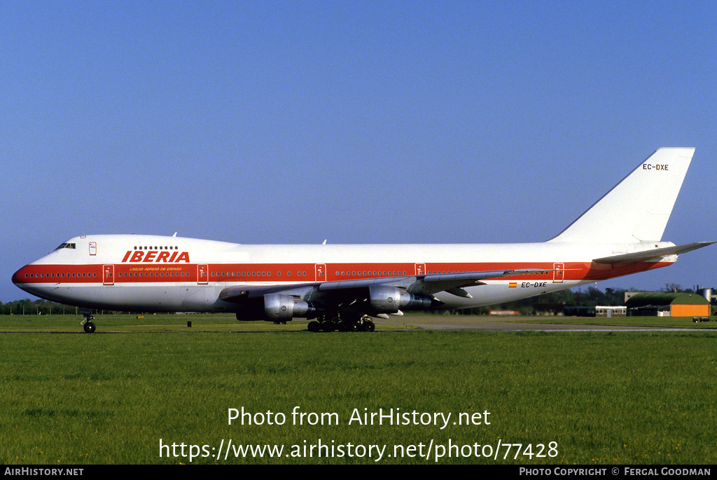 Aircraft Photo of EC-DXE | Boeing 747-133 | Iberia | AirHistory.net #77428