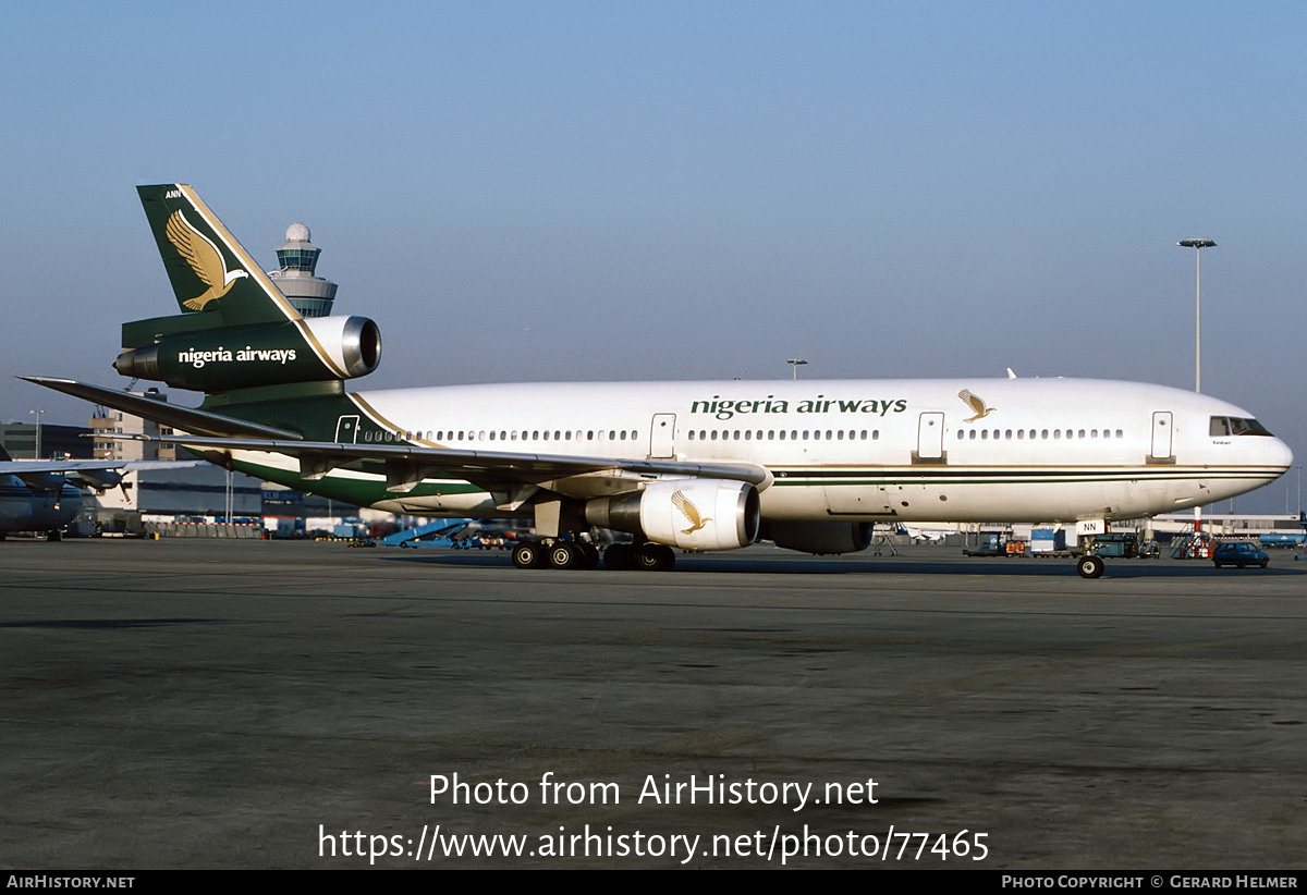 Aircraft Photo of 5N-ANN | McDonnell Douglas DC-10-30 | Nigeria Airways | AirHistory.net #77465