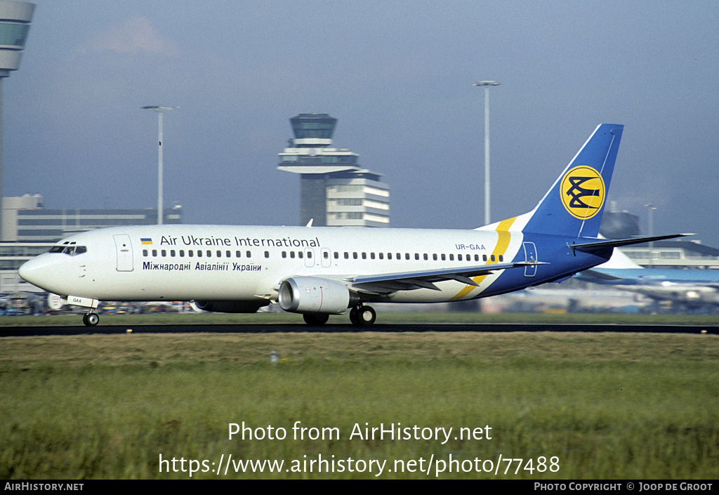 Aircraft Photo of UR-GAA | Boeing 737-4Y0 | Ukraine International Airlines | AirHistory.net #77488