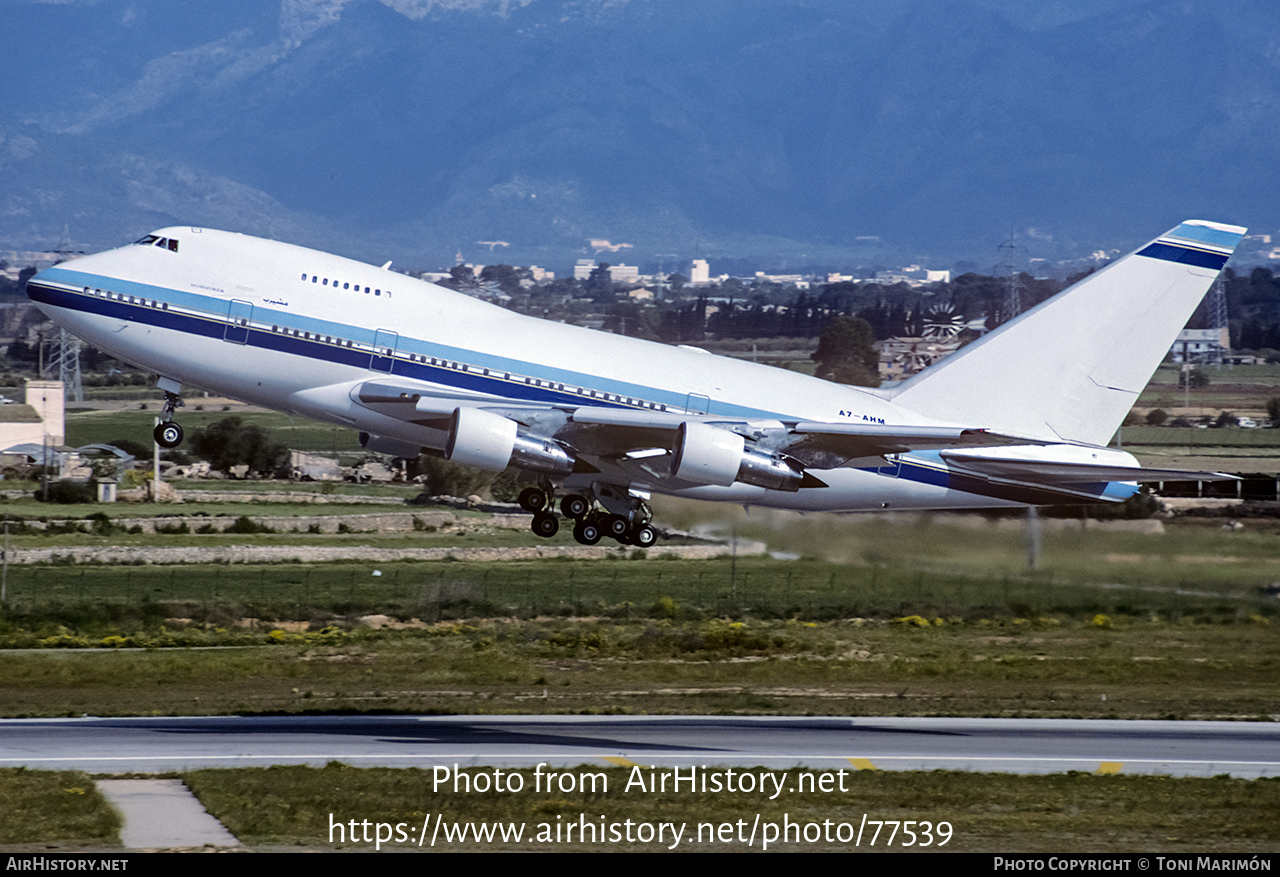 Aircraft Photo of A7-AHM | Boeing 747SP-27 | Qatar Airways | AirHistory.net #77539