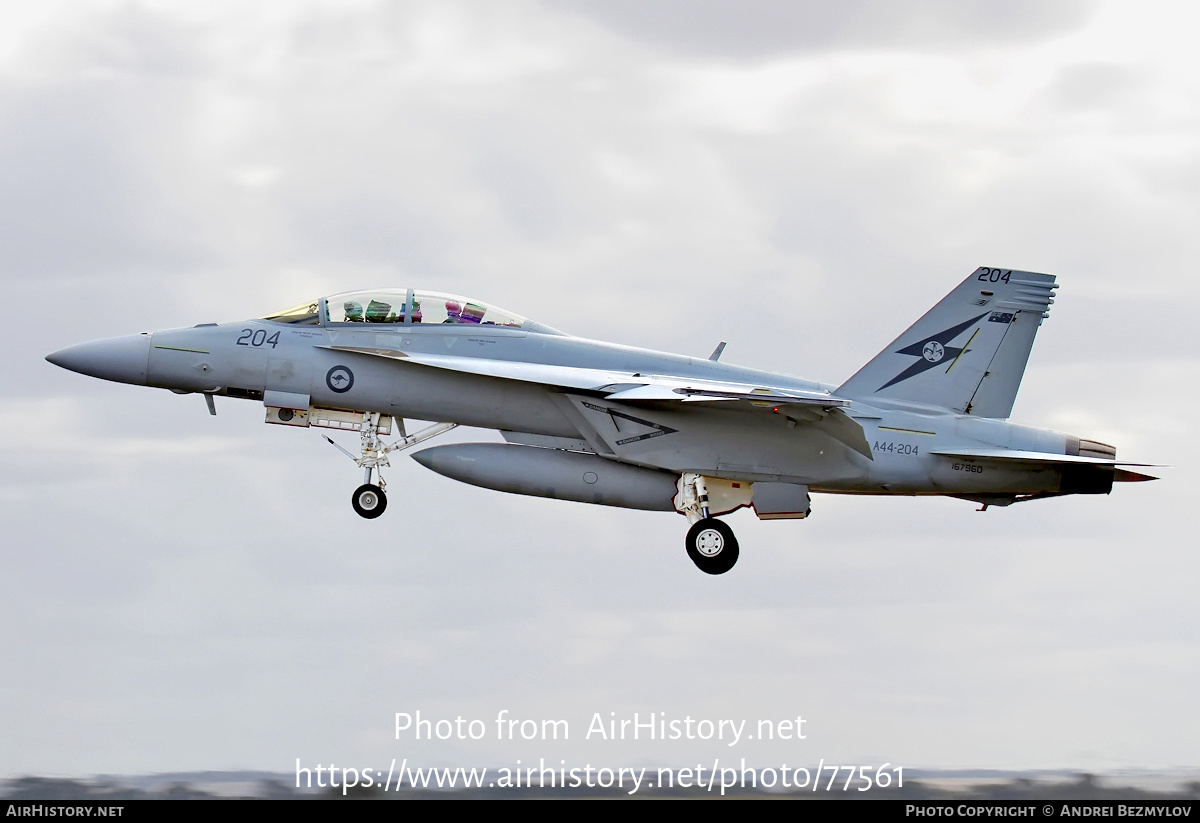 Aircraft Photo of A44-204 / 167960 | Boeing F/A-18F Super Hornet | Australia - Air Force | AirHistory.net #77561