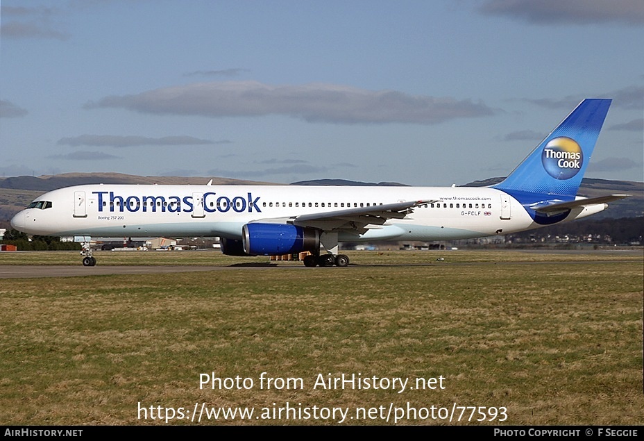 Aircraft Photo of G-FCLF | Boeing 757-28A | Thomas Cook Airlines | AirHistory.net #77593