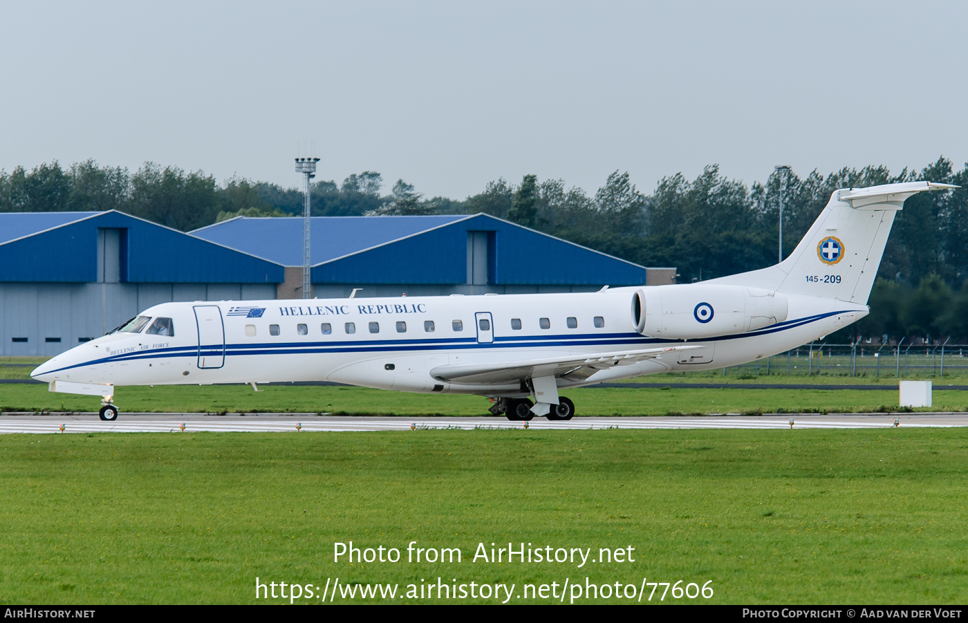 Aircraft Photo of 145-209 | Embraer ERJ-135LR (EMB-135LR) | Greece - Air Force | AirHistory.net #77606