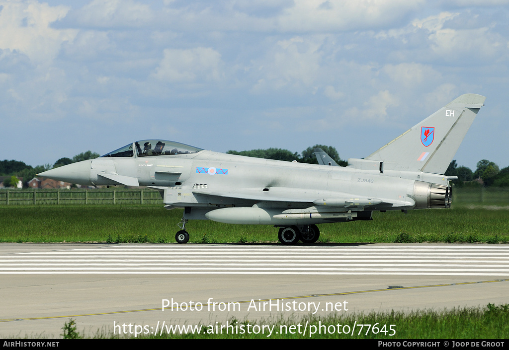 Aircraft Photo of ZJ946 | Eurofighter EF-2000 Typhoon FGR4 | UK - Air Force | AirHistory.net #77645