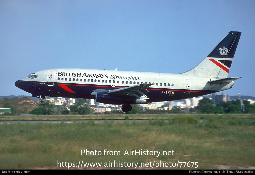 Aircraft Photo of G-BKYH | Boeing 737-236/Adv | British Airways Birmingham | AirHistory.net #77675