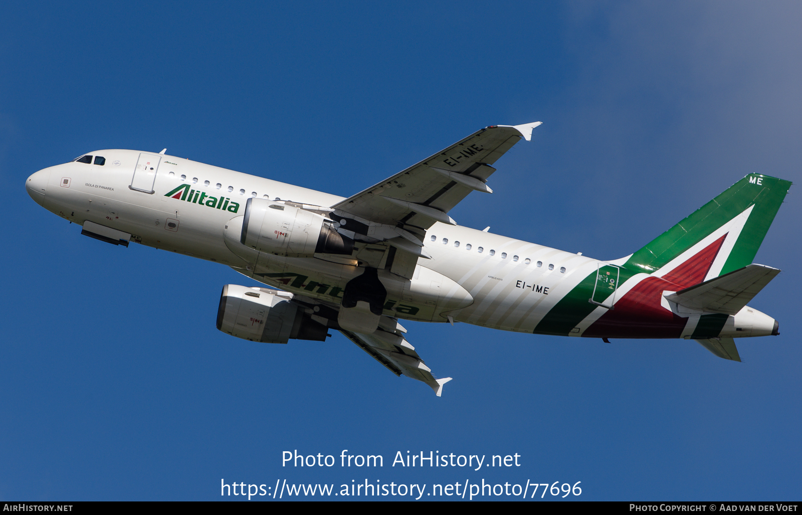 Aircraft Photo of EI-IME | Airbus A319-112 | Alitalia | AirHistory.net #77696