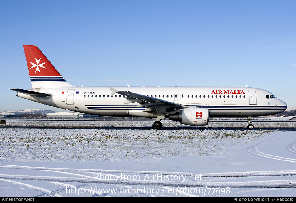 Aircraft Photo of 9H-AEQ | Airbus A320-214 | Air Malta | AirHistory.net #77698