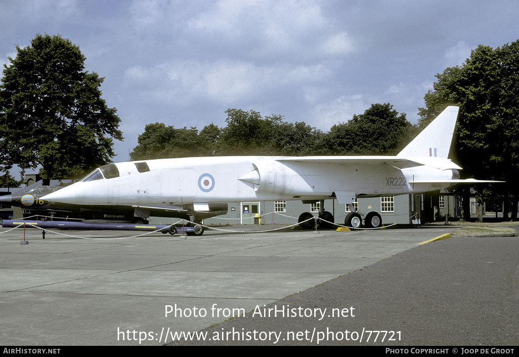 Aircraft Photo of XR222 | BAC TSR-2 | UK - Air Force | AirHistory.net #77721