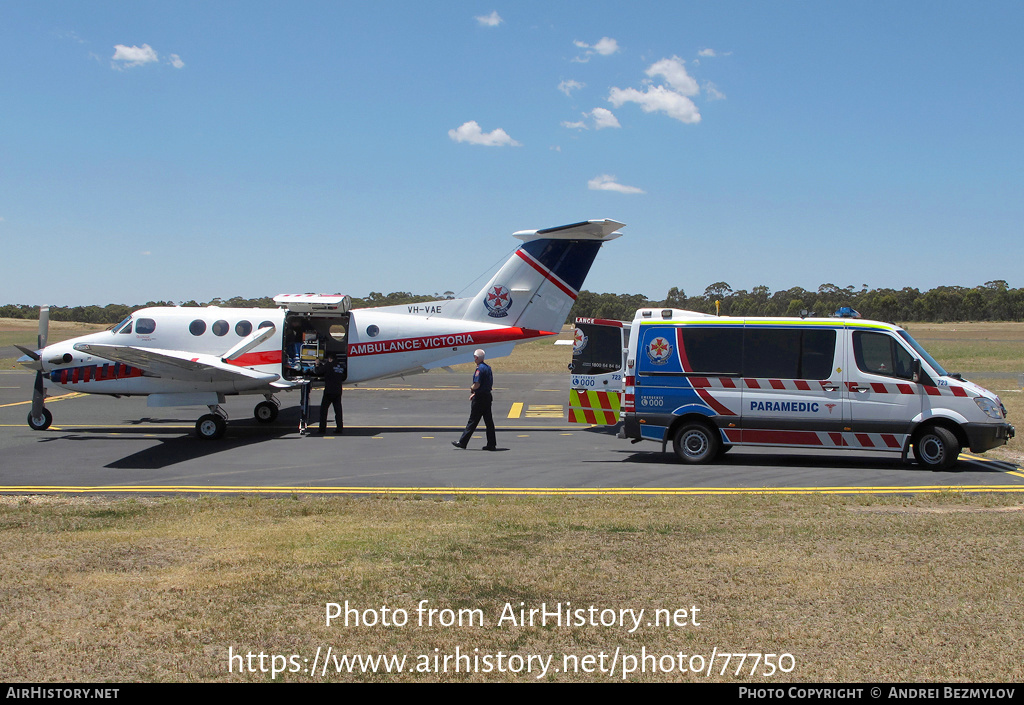 Aircraft Photo of VH-VAE | Hawker Beechcraft B200C King Air | Ambulance Victoria | AirHistory.net #77750