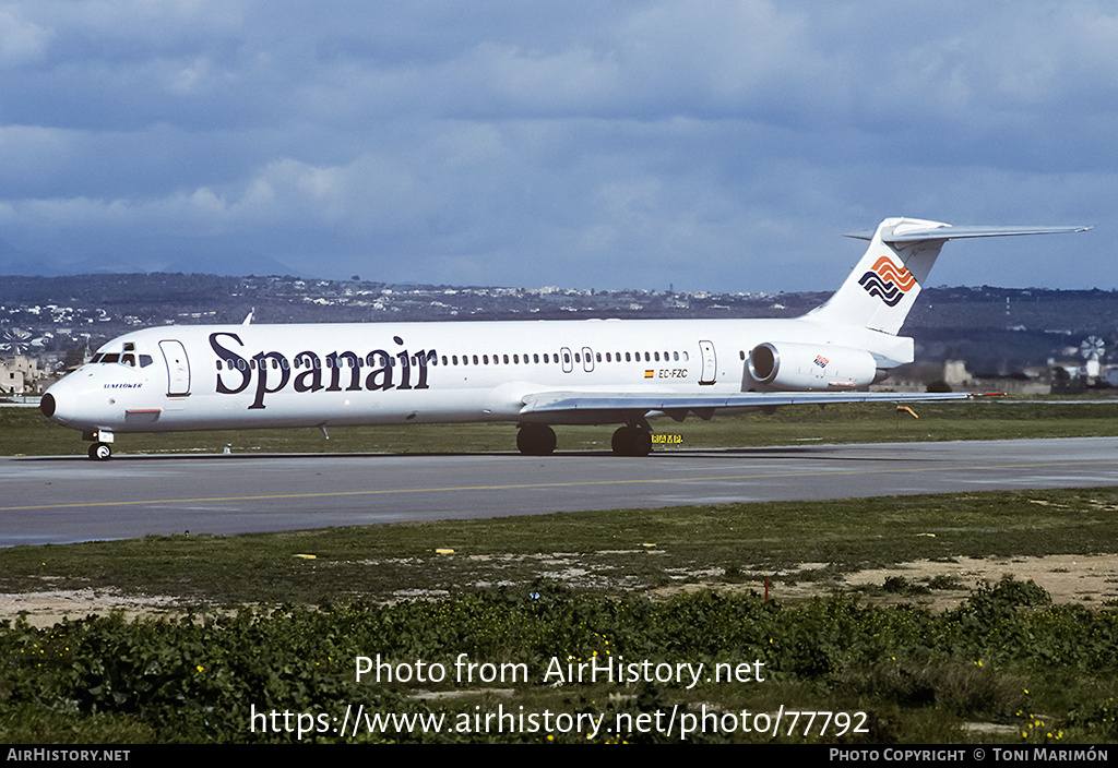 Aircraft Photo of EC-FZC | McDonnell Douglas MD-83 (DC-9-83) | Spanair | AirHistory.net #77792