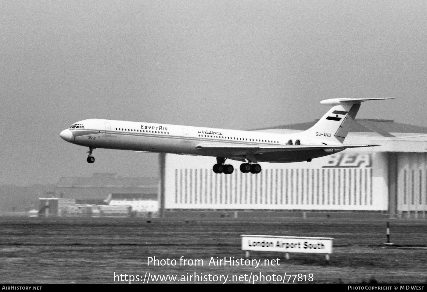 Aircraft Photo of SU-AVU | Ilyushin Il-62 | EgyptAir | AirHistory.net #77818