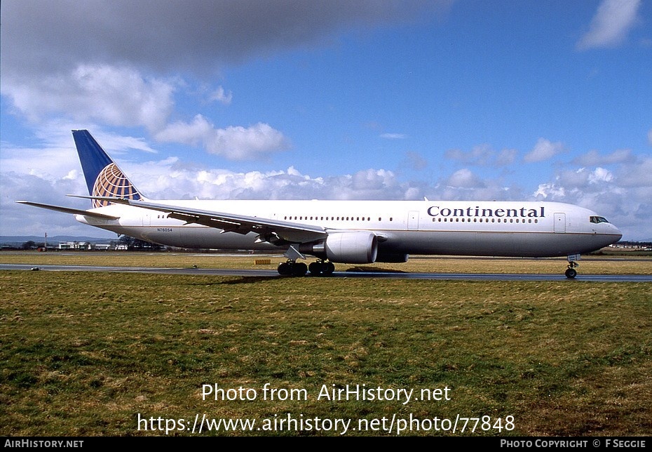 Aircraft Photo of N76054 | Boeing 767-424/ER | Continental Airlines | AirHistory.net #77848