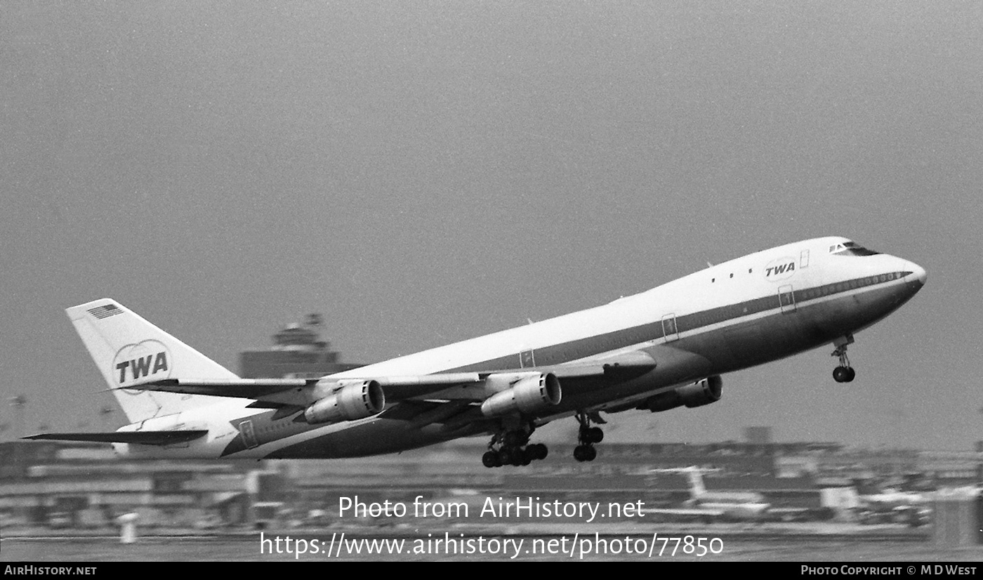 Aircraft Photo of N93109 | Boeing 747-131 | Trans World Airlines - TWA | AirHistory.net #77850