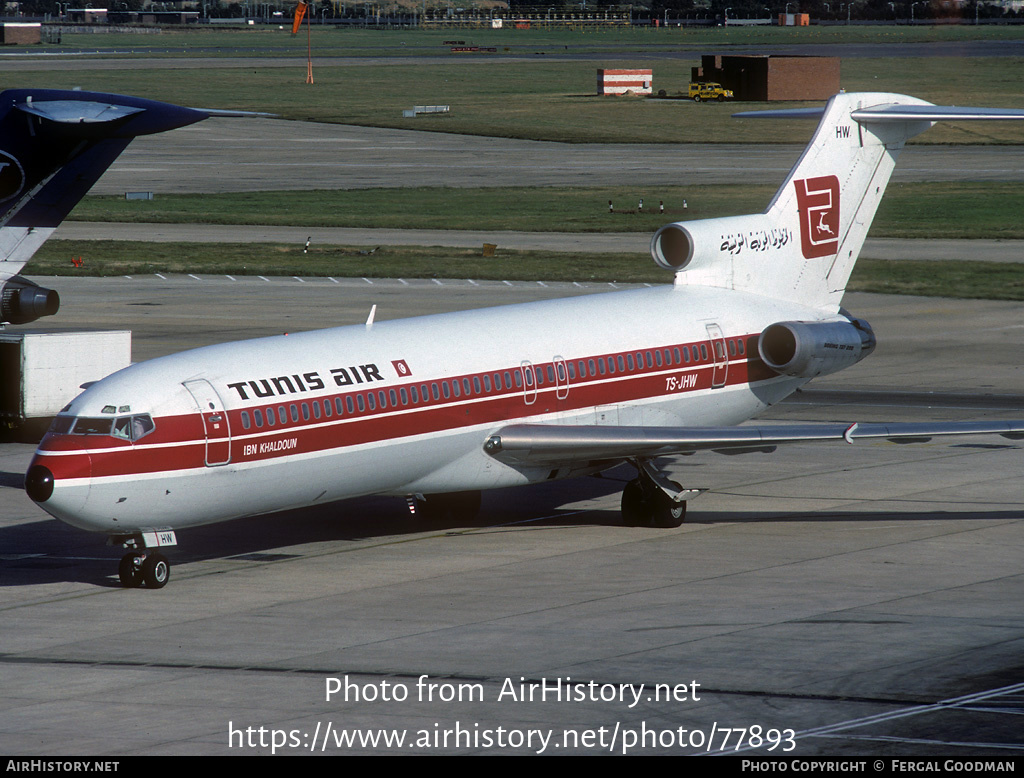 Aircraft Photo of TS-JHW | Boeing 727-2H3/Adv | Tunis Air | AirHistory.net #77893