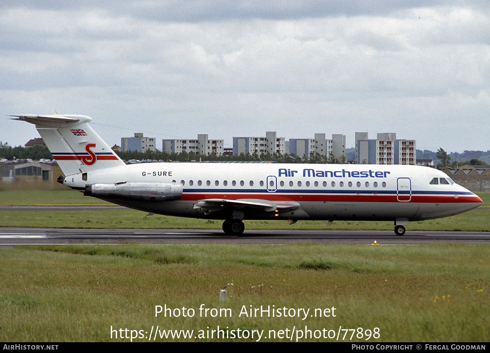 Aircraft Photo of G-SURE | BAC 111-416EK One-Eleven | Air Manchester | AirHistory.net #77898