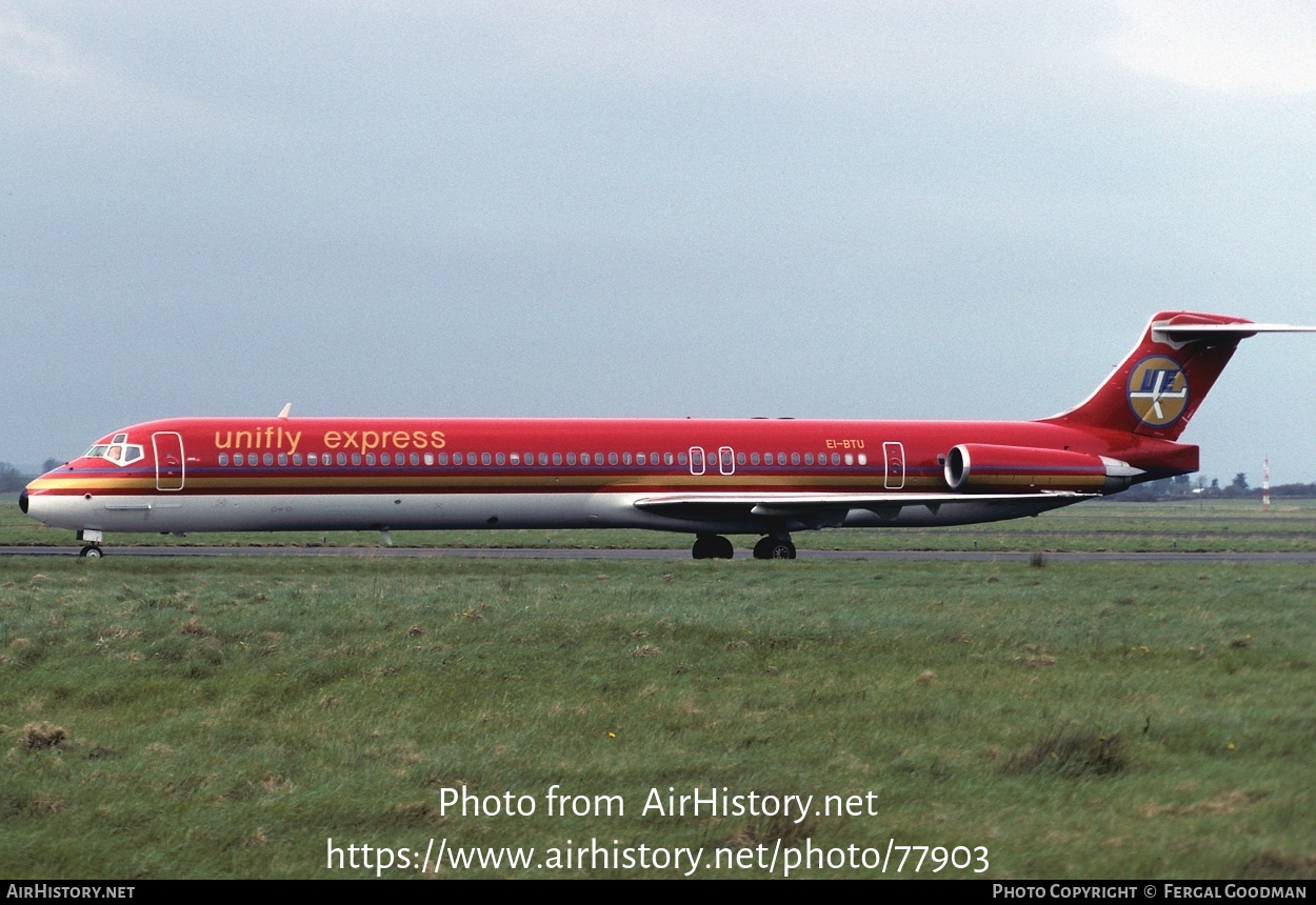 Aircraft Photo of EI-BTU | McDonnell Douglas MD-83 (DC-9-83) | Unifly Express | AirHistory.net #77903