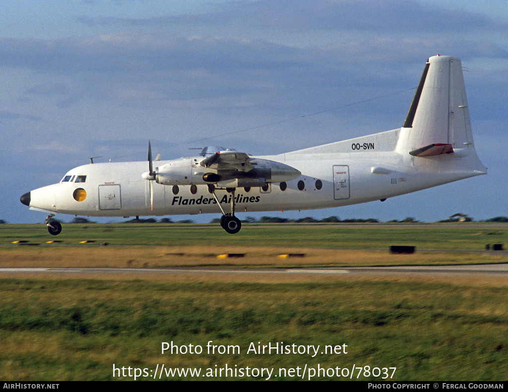 Aircraft Photo of OO-SVN | Fokker F27-100 Friendship | Flanders Airlines | AirHistory.net #78037