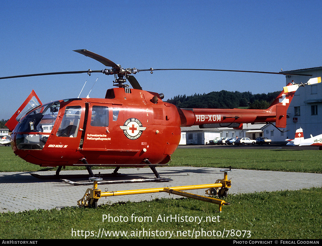 Aircraft Photo of HB-XGM | MBB BO-105CBS | Swiss Air Rescue - Rettungsflugwacht | AirHistory.net #78073