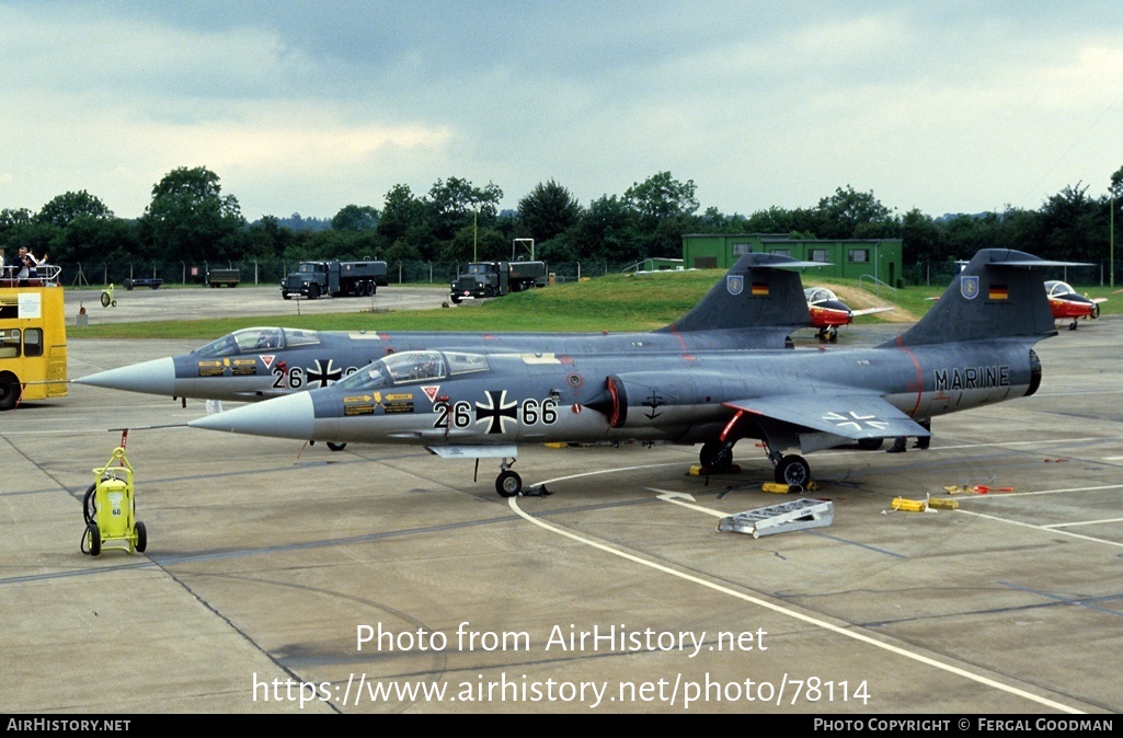 Aircraft Photo of 2666 | Lockheed F-104G Starfighter | Germany - Navy ...