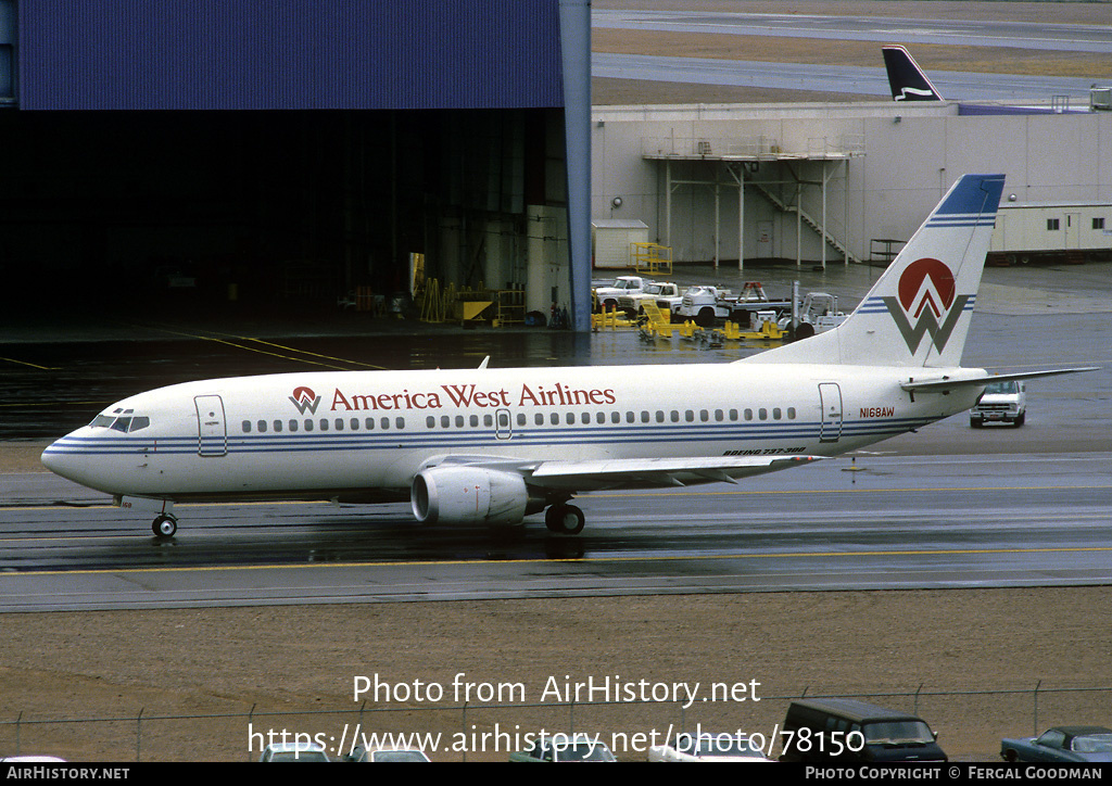 Aircraft Photo of N168AW | Boeing 737-33A | America West Airlines | AirHistory.net #78150