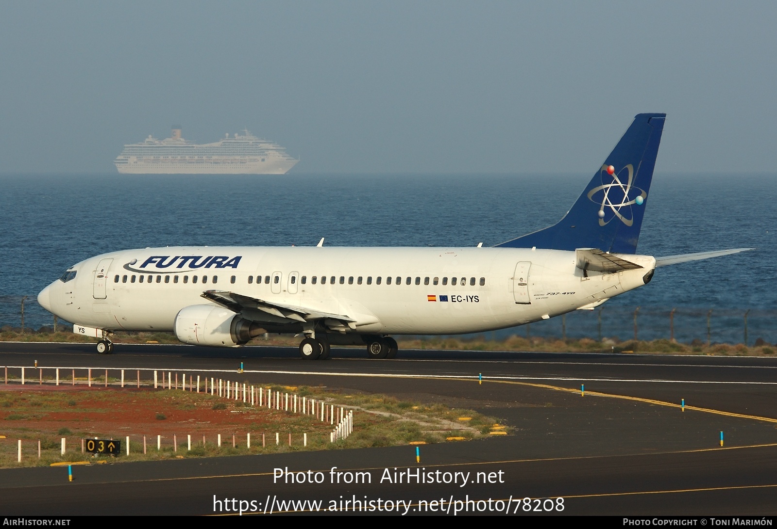 Aircraft Photo of EC-IYS | Boeing 737-4Y0 | Futura International Airways | AirHistory.net #78208