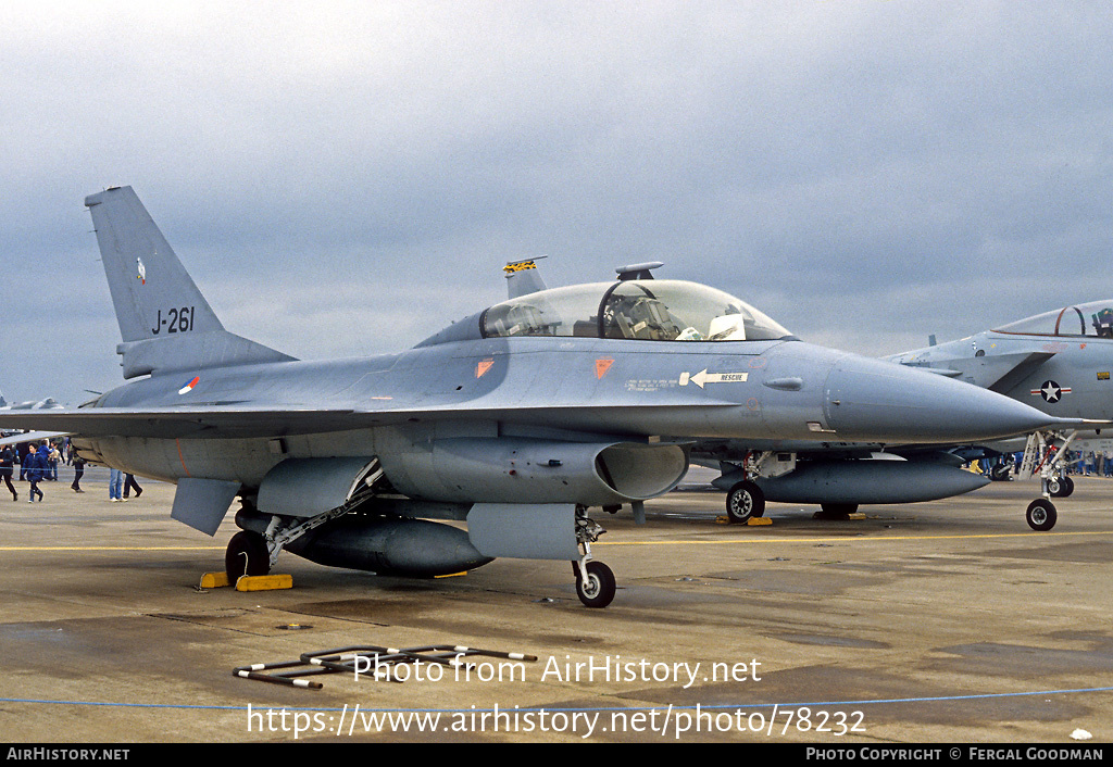 Aircraft Photo of J-261 | General Dynamics F-16B Fighting Falcon | Netherlands - Air Force | AirHistory.net #78232