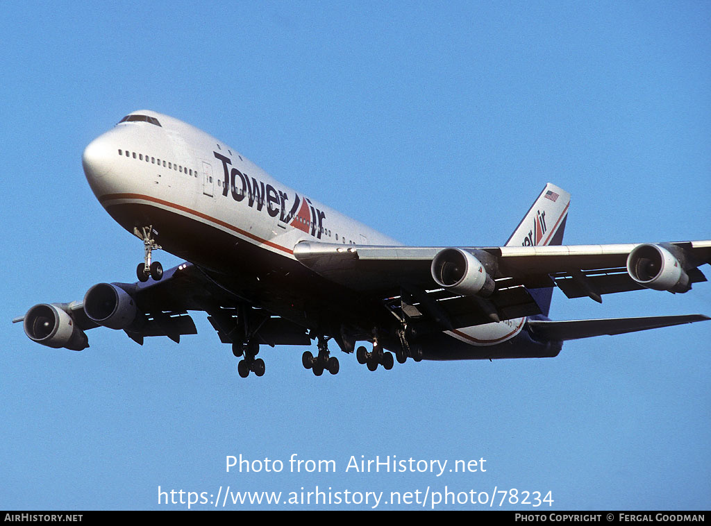 Aircraft Photo of N608FF | Boeing 747-131 | Tower Air | AirHistory.net #78234