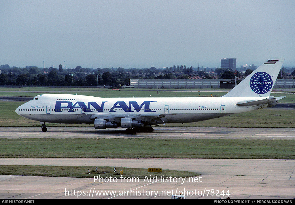 Aircraft Photo of N723PA | Boeing 747-212B | Pan American World Airways - Pan Am | AirHistory.net #78244