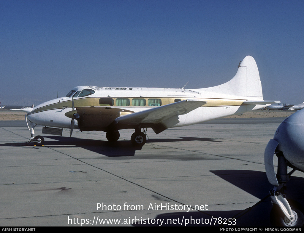 Aircraft Photo of N4916V | De Havilland D.H. 104 Dove 5A | Flight Research | AirHistory.net #78253