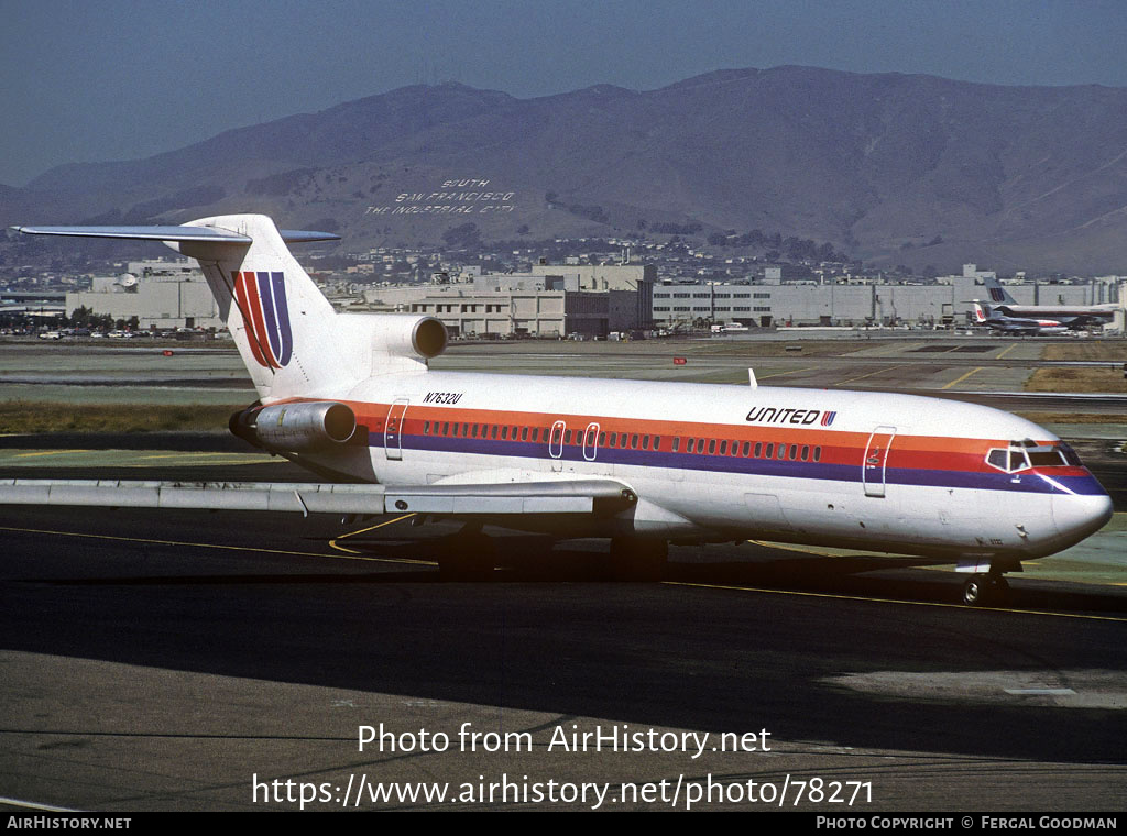 Aircraft Photo of N7632U | Boeing 727-222 | United Airlines | AirHistory.net #78271