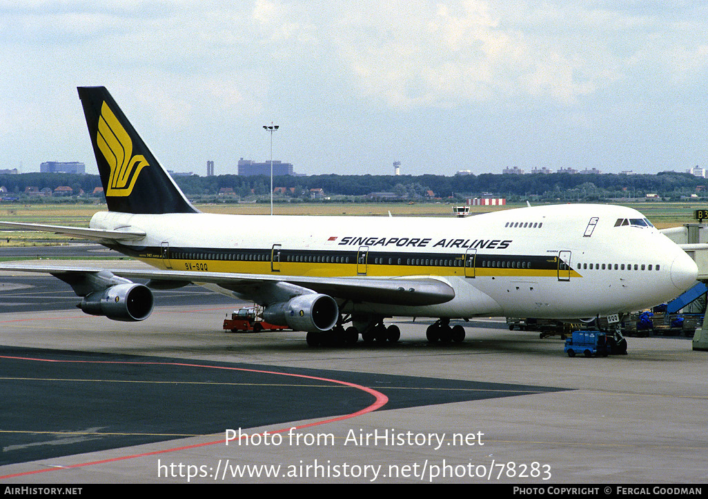 Aircraft Photo of 9V-SQQ | Boeing 747-212B | Singapore Airlines | AirHistory.net #78283