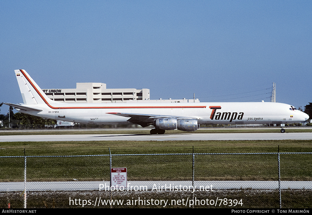 Aircraft Photo of HK-3785X | McDonnell Douglas DC-8-71(F) | TAMPA - Transportes Aéreos Mercantiles Panamericanos | AirHistory.net #78394