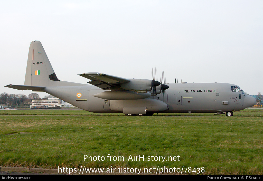 Aircraft Photo of KC-3803 | Lockheed Martin C-130J-30 Hercules | India - Air Force | AirHistory.net #78438