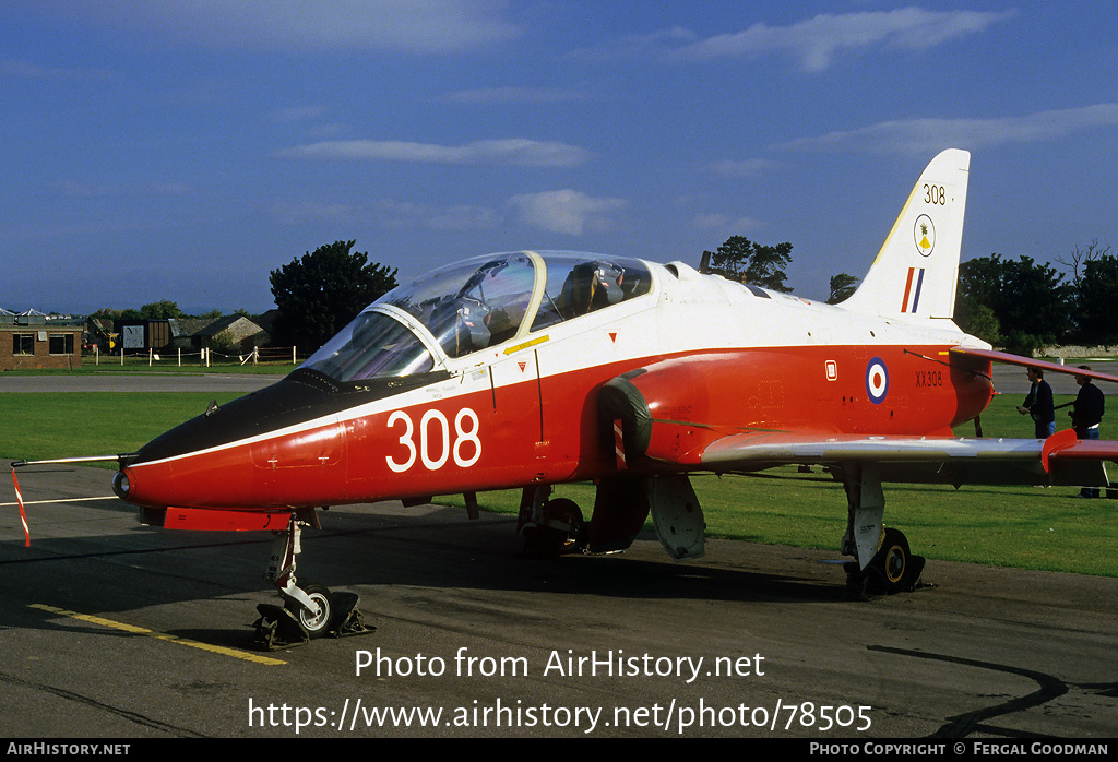 Aircraft Photo of XX308 | British Aerospace Hawk T.1 | UK - Air Force | AirHistory.net #78505