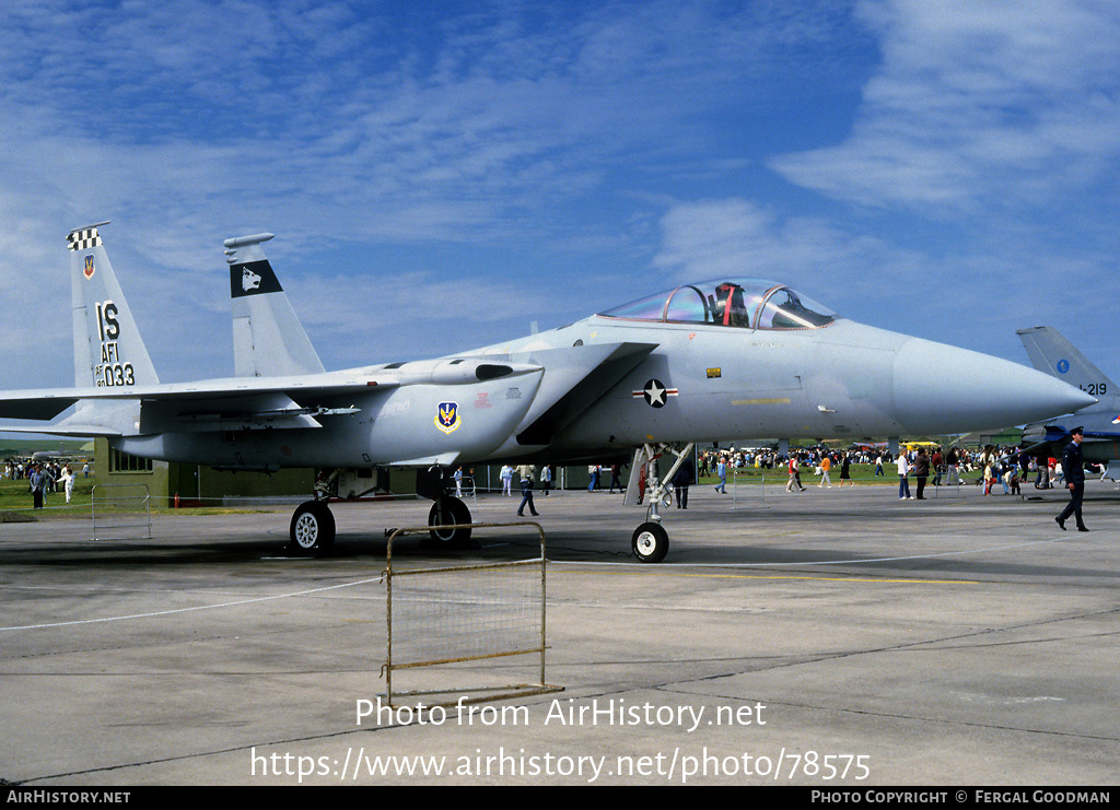 Aircraft Photo of 80-0033 / AF80-033 | McDonnell Douglas F-15C Eagle | USA - Air Force | AirHistory.net #78575