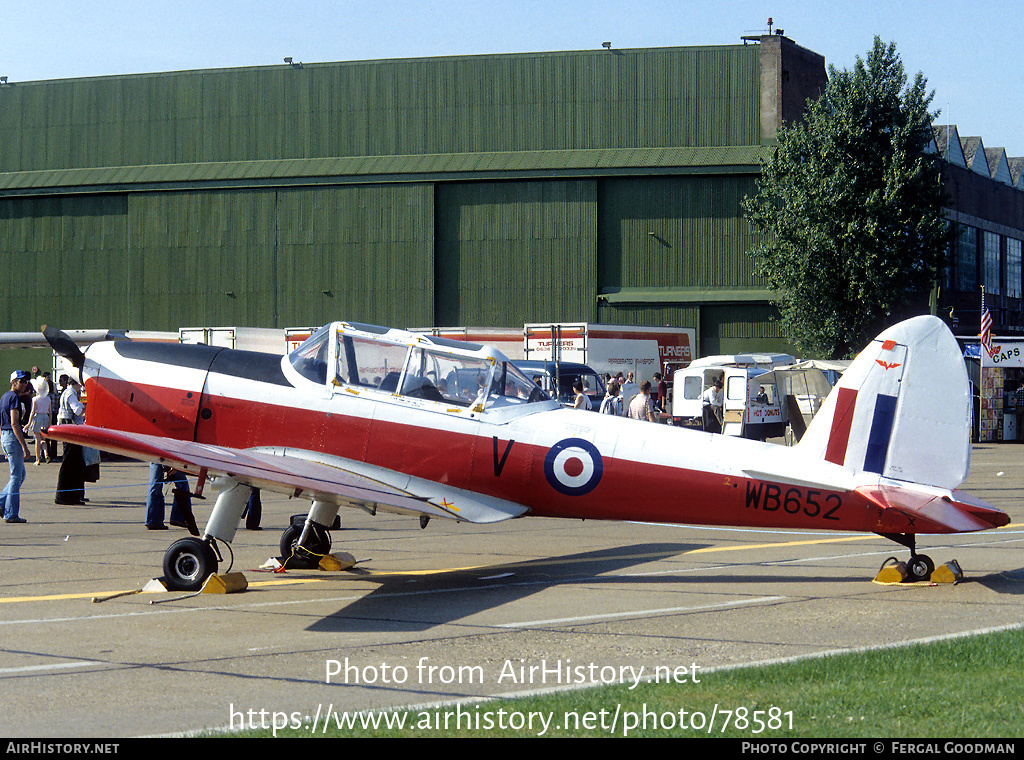 Aircraft Photo of WB652 | De Havilland DHC-1 Chipmunk T10 | UK - Air Force | AirHistory.net #78581