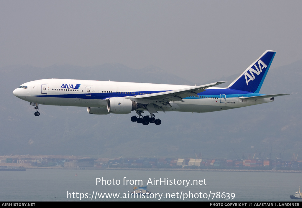 Aircraft Photo of JA708A | Boeing 777-281/ER | All Nippon Airways - ANA | AirHistory.net #78639