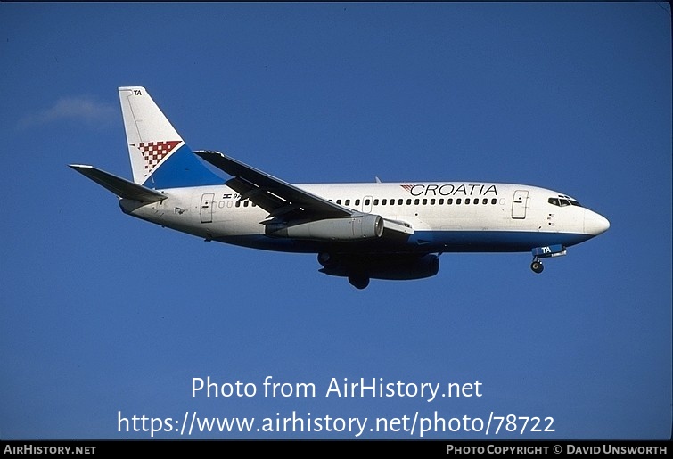 Aircraft Photo of 9A-CTA | Boeing 737-230/Adv | Croatia Airlines | AirHistory.net #78722