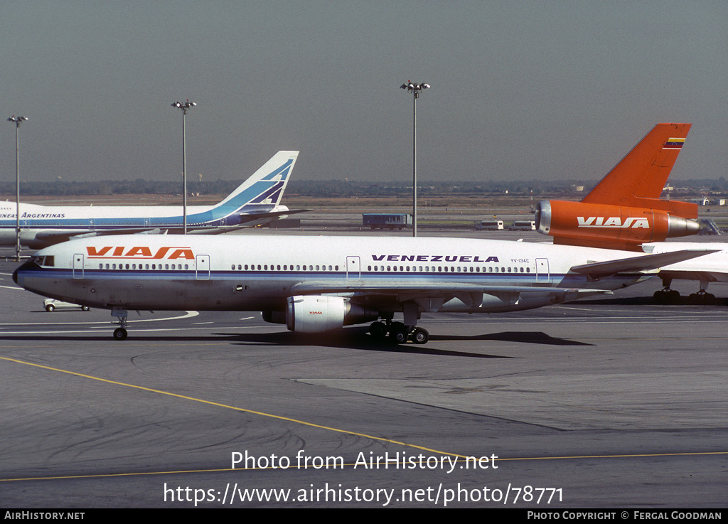 Aircraft Photo of YV-134C | McDonnell Douglas DC-10-30 | Viasa | AirHistory.net #78771